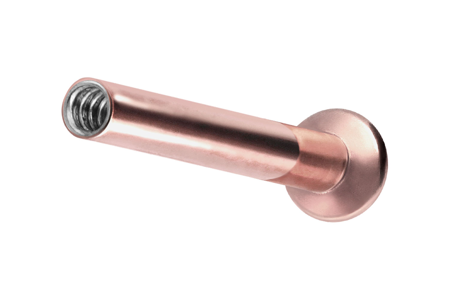 Titan Triple Piercing Mini Labret mit Innengewinde ohne Kugel